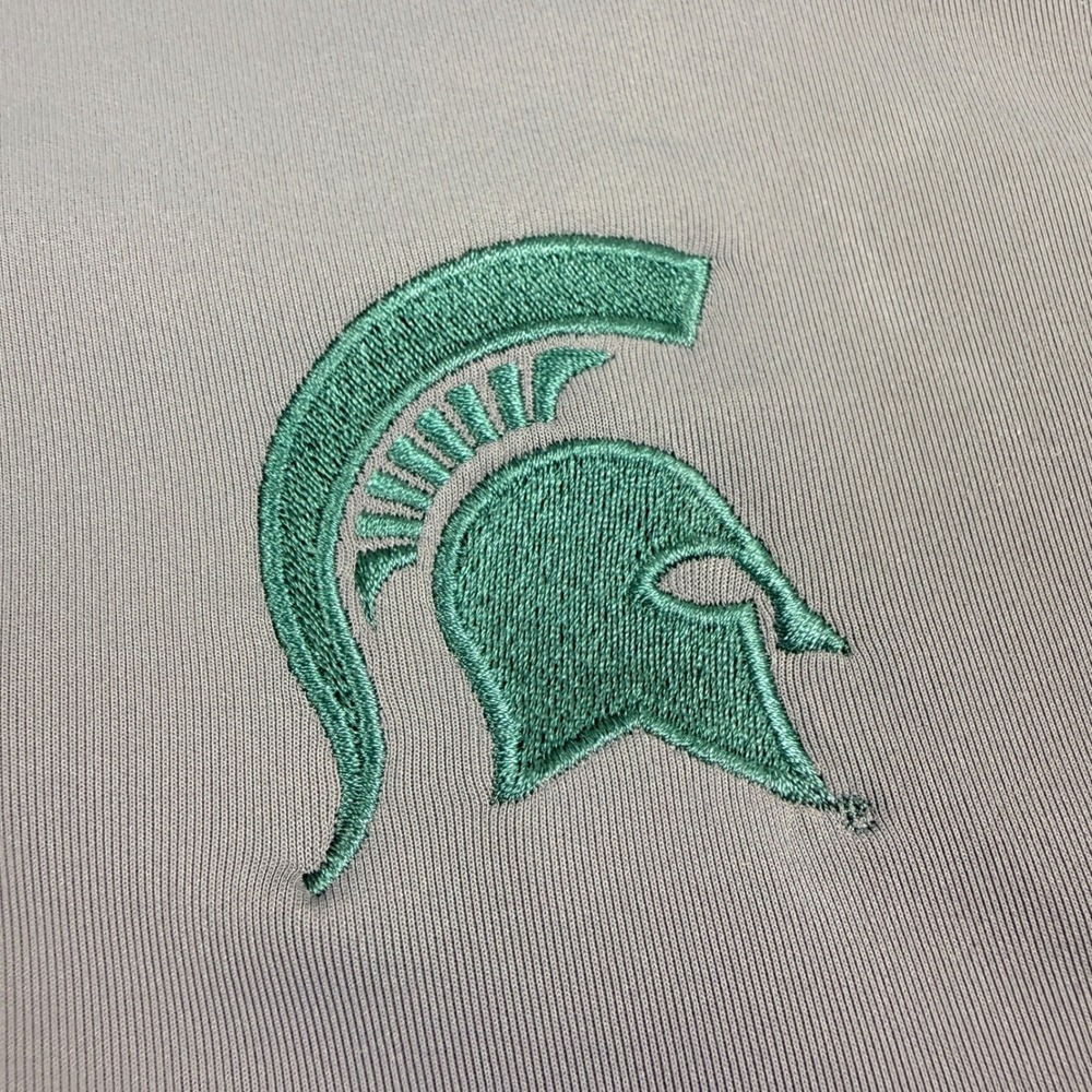 Cutter & Buck Michigan State Spartans Traverse Half Zip Pullover Grey Men XL NWT - Picture 4 of 12